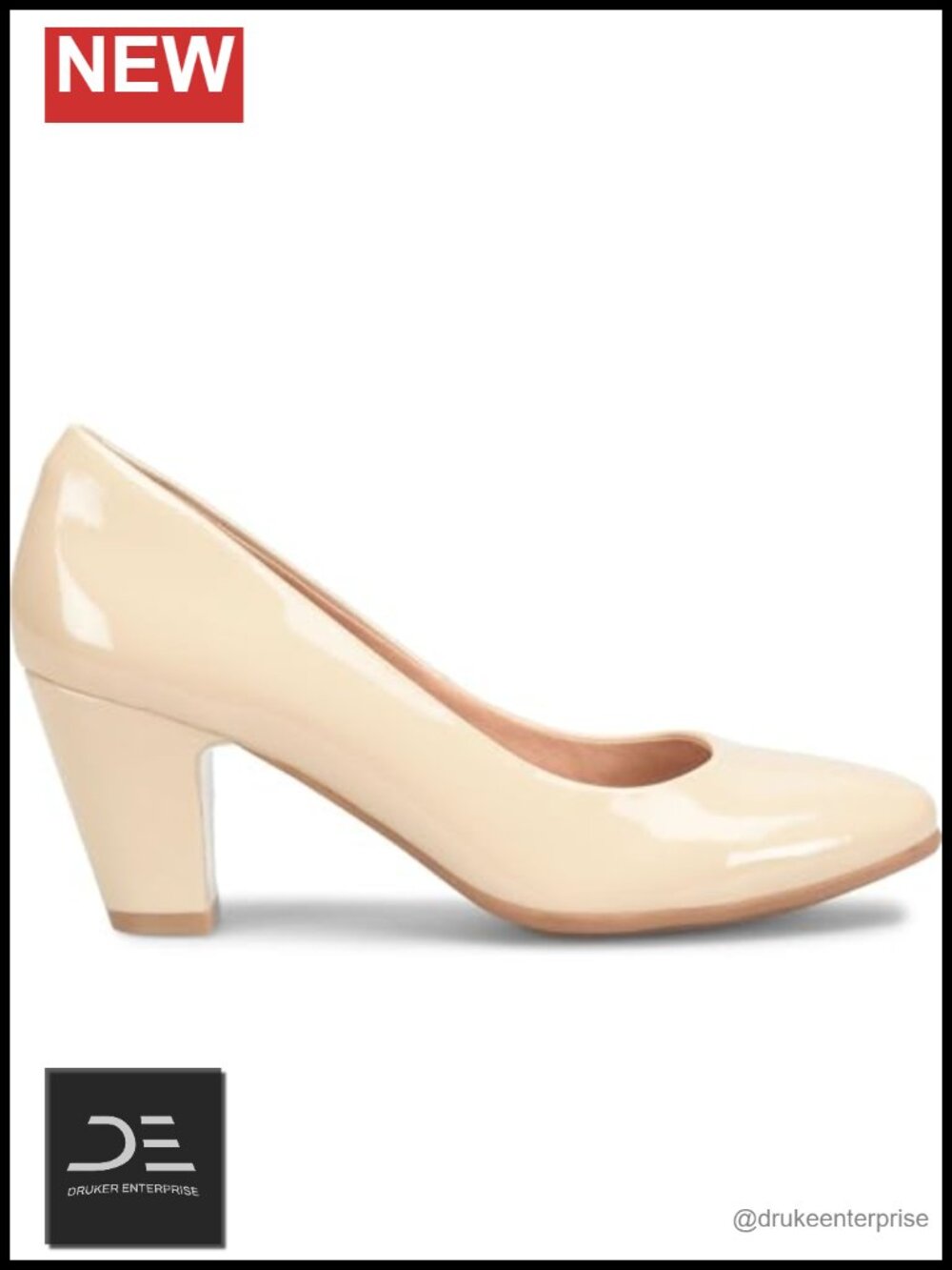 Söfft Lana Women's Block Heel Pumps - Leather, Slip-Resistant, 2.75" Heel